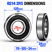 GHT 6214 2RS dimensions image